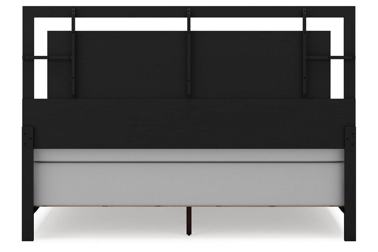 Covetown Dark Brown King Panel Bed by Ashley at Eve Furniture