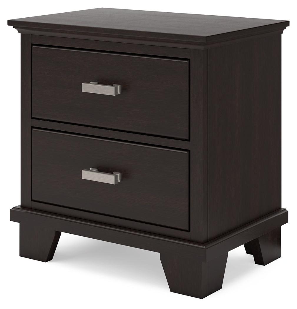 Covetown Dark Brown Nightstand by Ashley at Eve Furniture