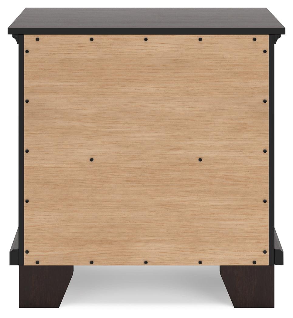 Covetown Dark Brown Nightstand by Ashley at Eve Furniture