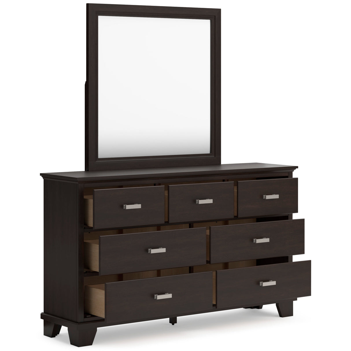 Covetown Dark Brown Panel Bedroom Set by Ashley at Eve Furniture
