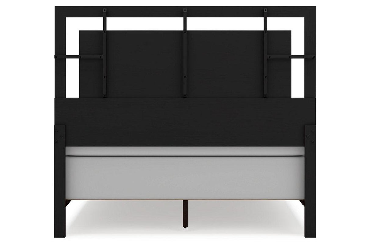 Covetown Dark Brown Queen Panel Bed by Ashley at Eve Furniture