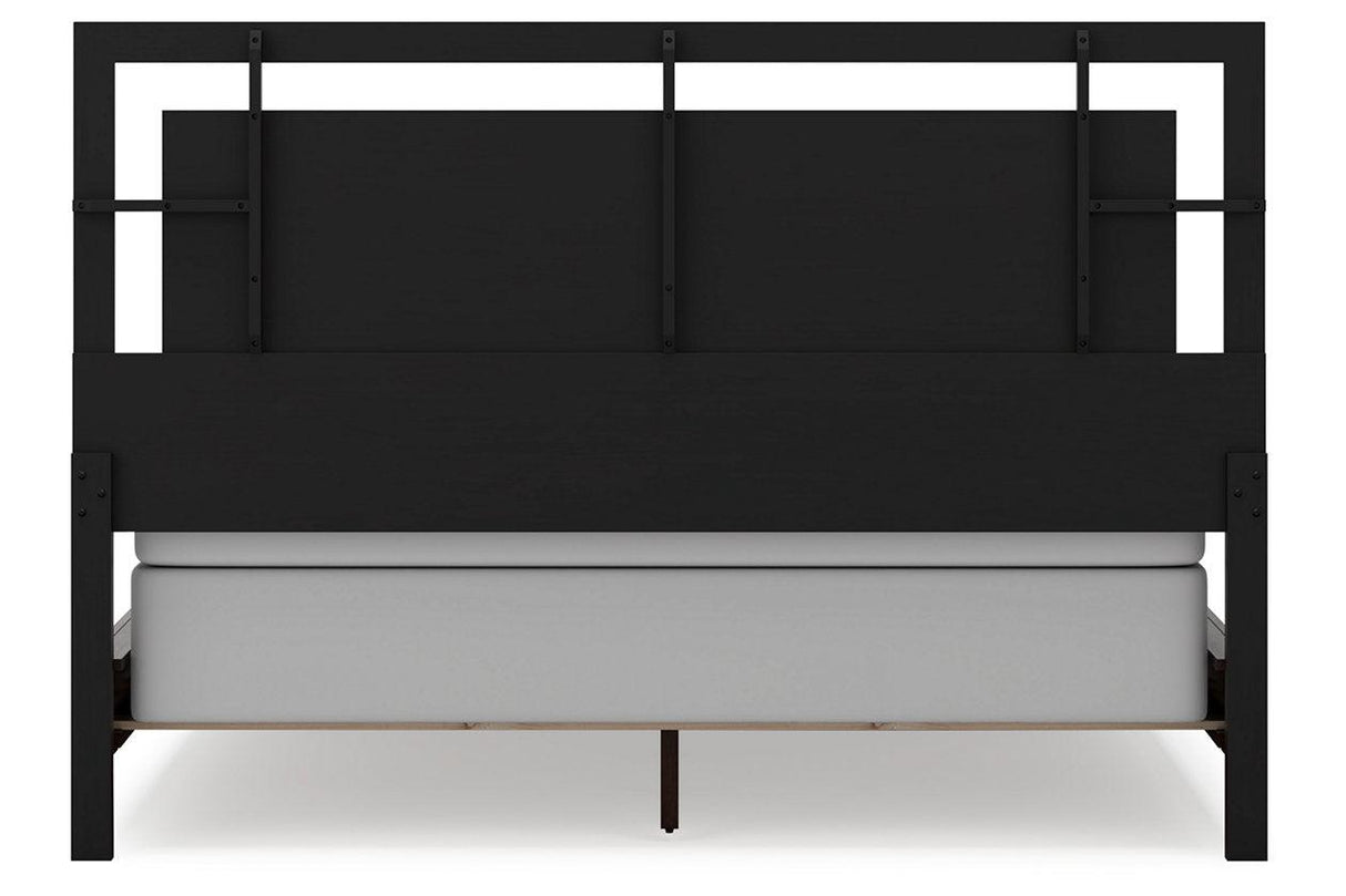Covetown Dark Brown California King Panel Bed by Ashley at Eve Furniture
