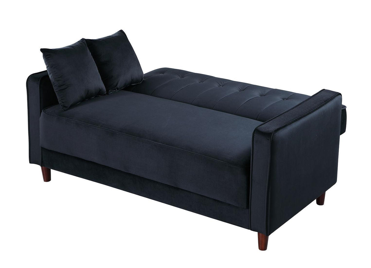 Cozy Black Adjustable Bed Sofa And Loveseat by New Era Innovations at Eve Furniture