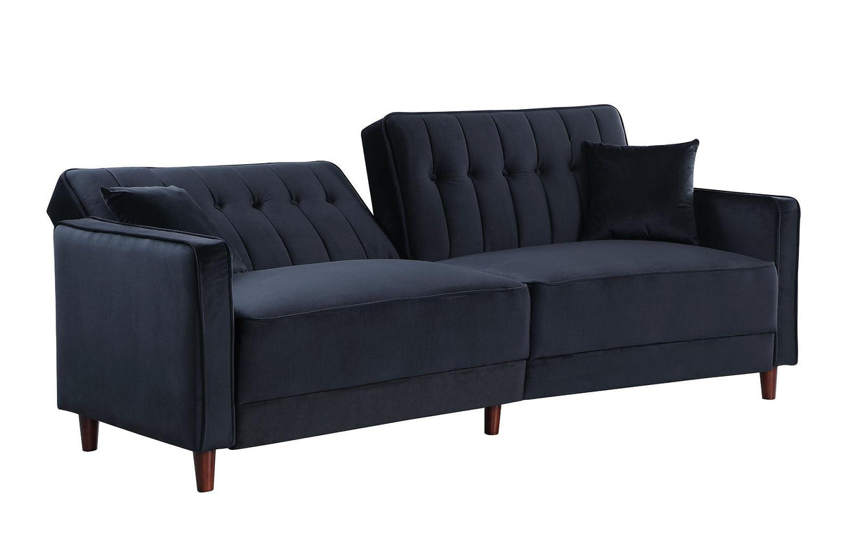 Cozy Black Adjustable Bed Sofa And Loveseat by New Era Innovations at Eve Furniture