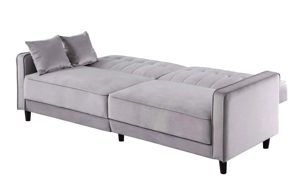 Cozy Grey Adjustable Bed Sofa And Loveseat by New Era Innovations at Eve Furniture
