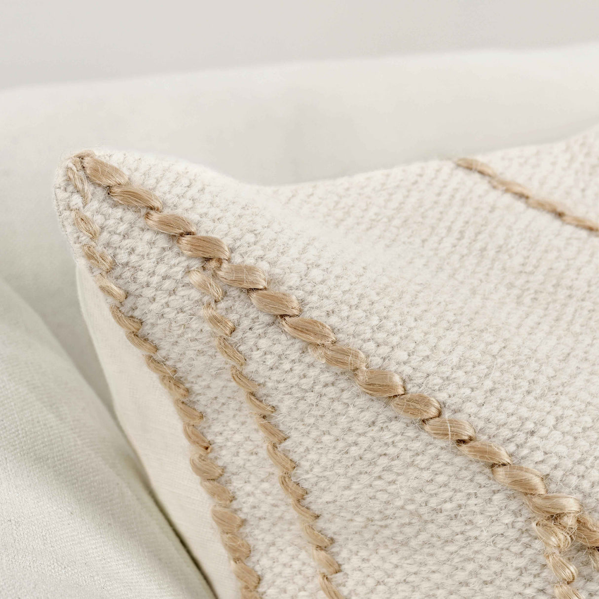 CP Sintra Ivory/Natural 22x22 Throw Pillow (Set of 2) by Classic Home at Eve Furniture