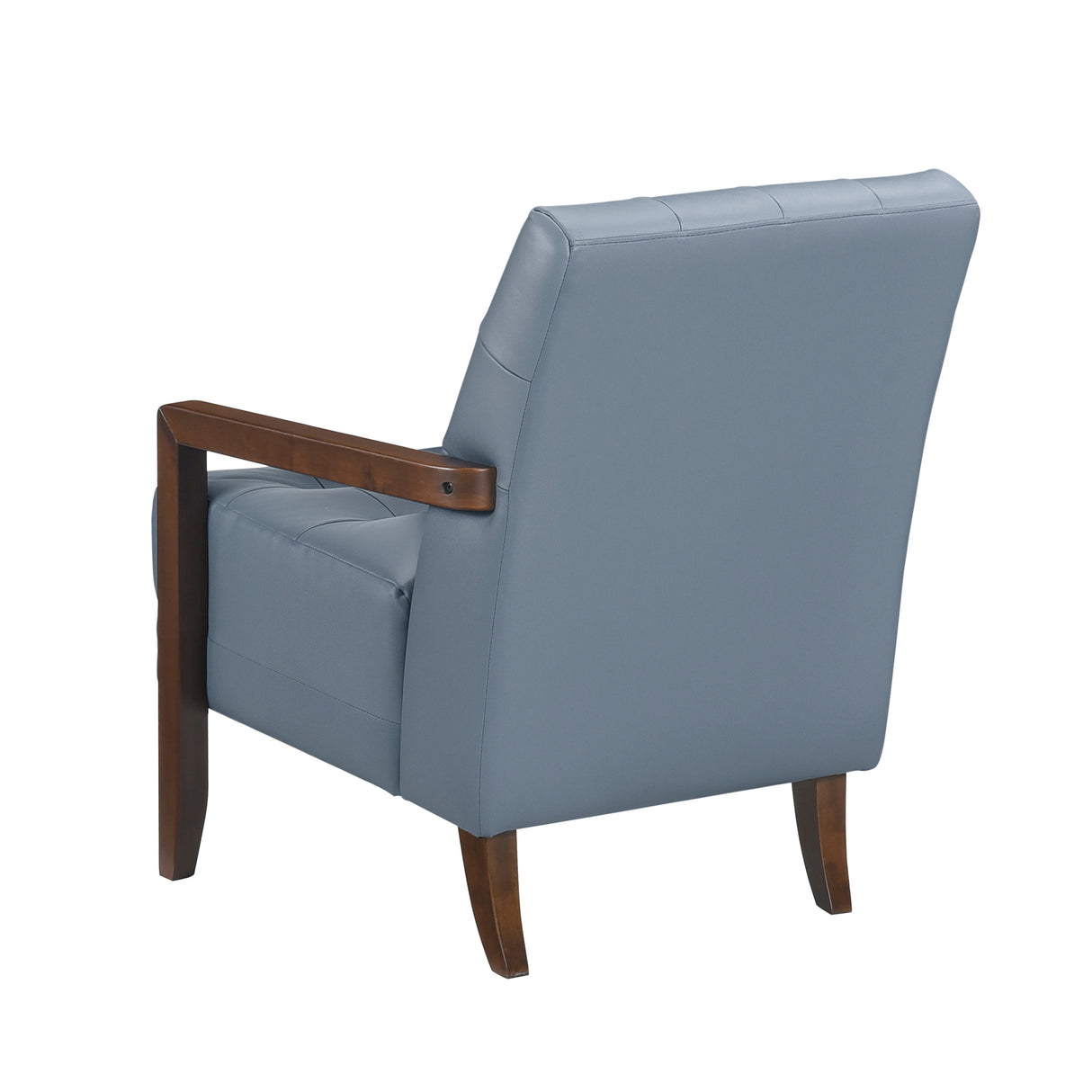 Crafton Blue Leather Accent Chair by Homelegance at Eve Furniture