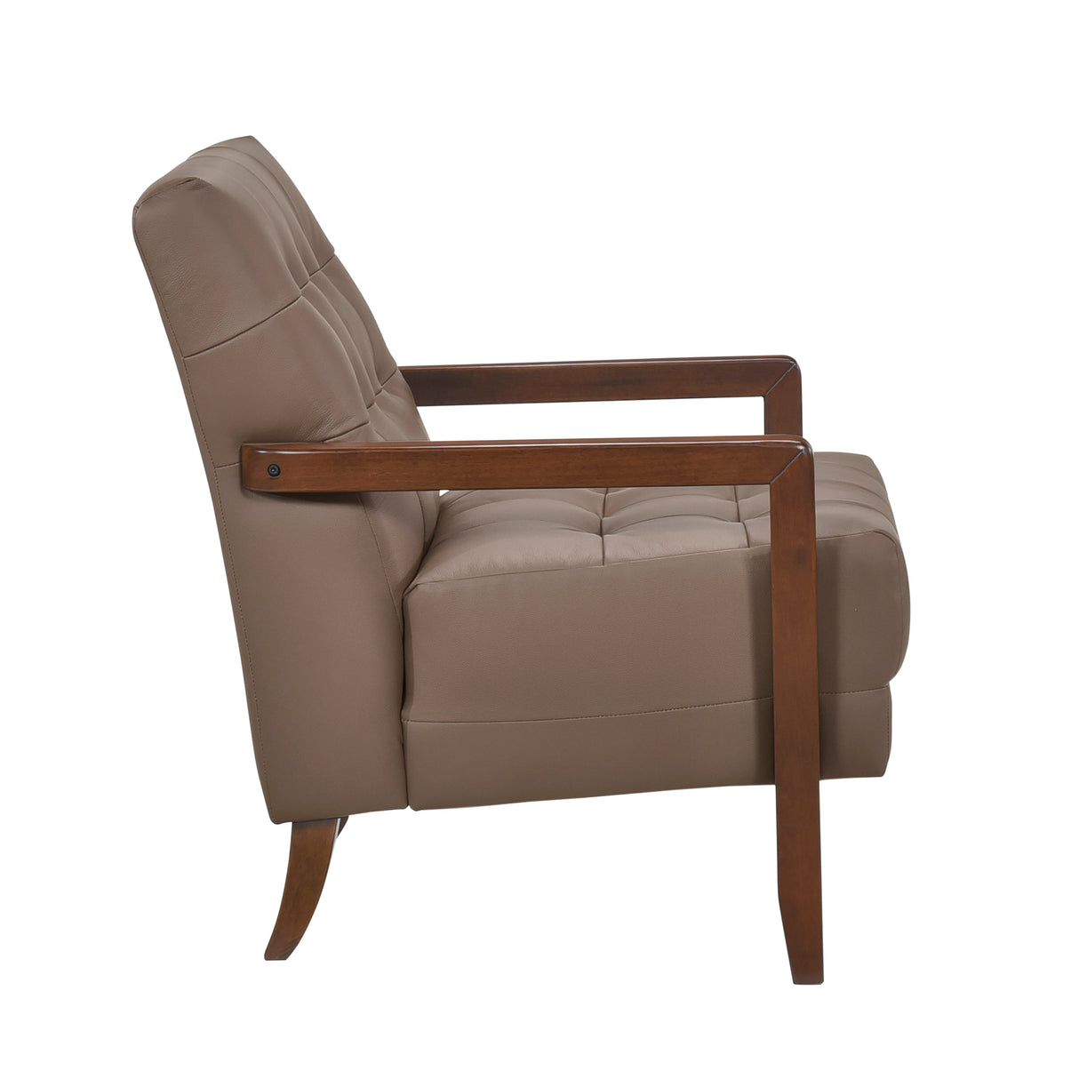 Crafton Brown Leather Accent Chair by Homelegance at Eve Furniture