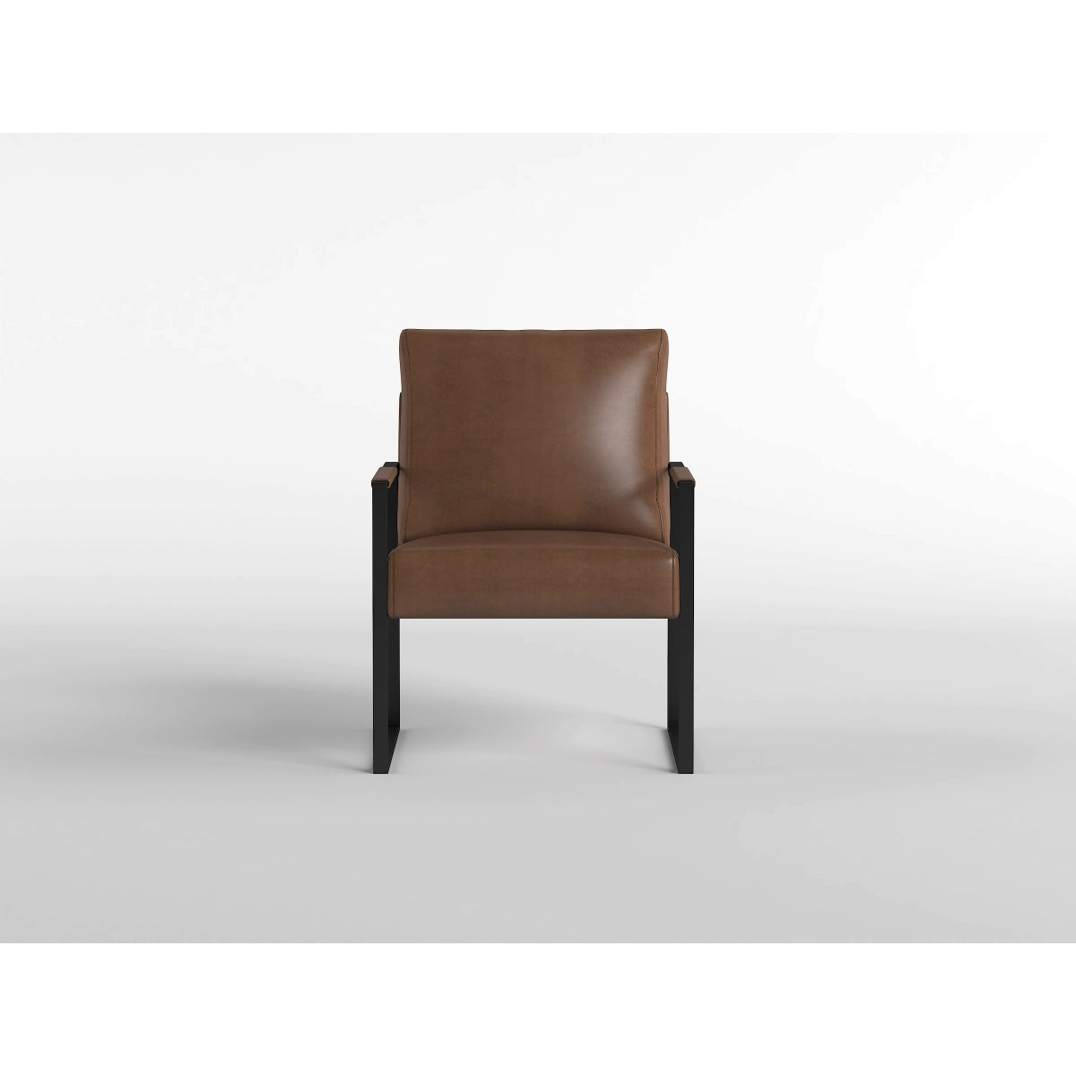 Crafton Dark Brown Leather Accent Chair by Homelegance at Eve Furniture