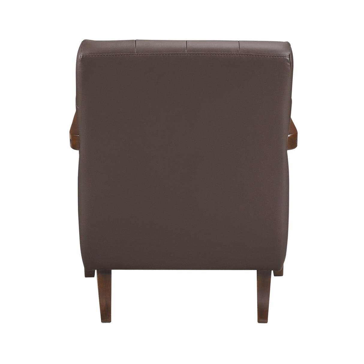 Crafton Dark Brown Leather Accent Chair by Homelegance at Eve Furniture