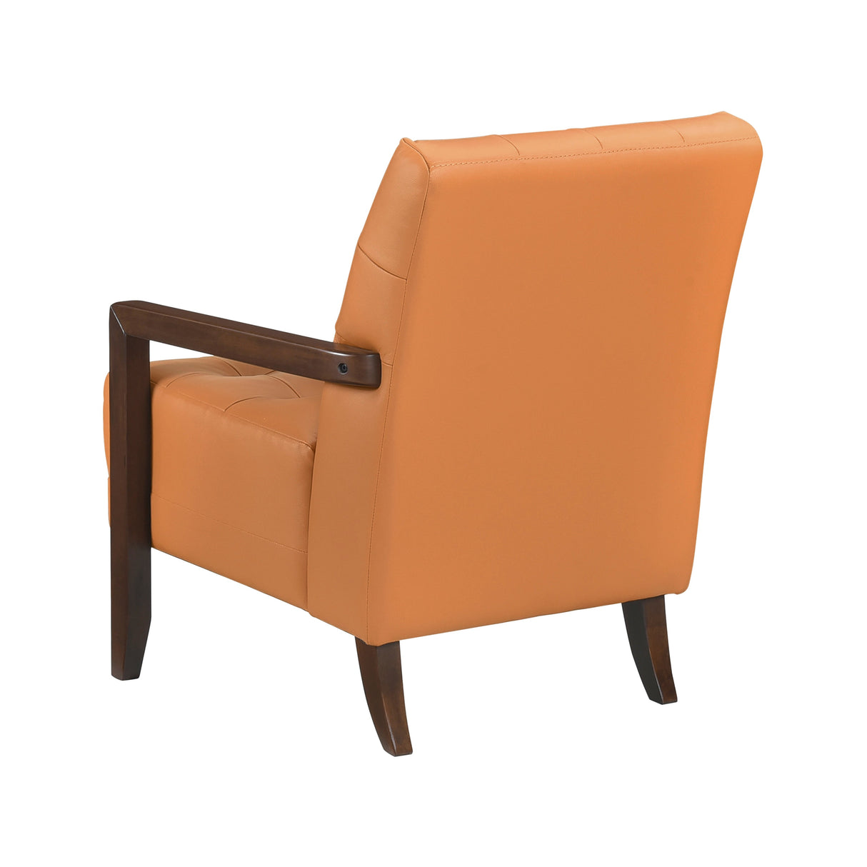 Crafton Orange Leather Accent Chair by Homelegance at Eve Furniture