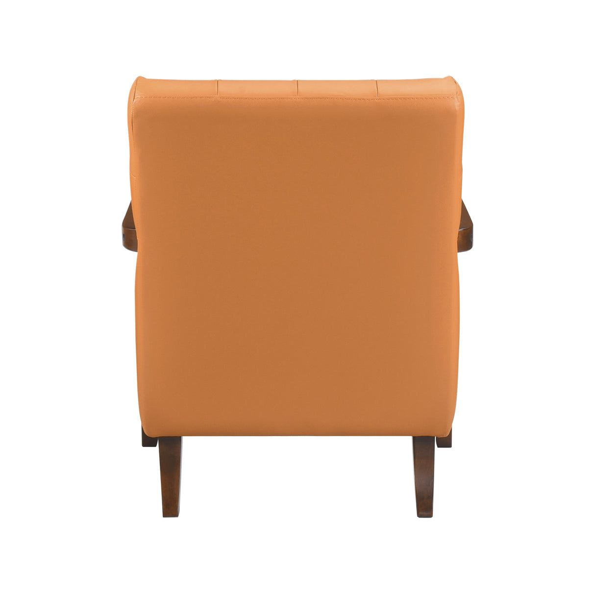 Crafton Orange Leather Accent Chair by Homelegance at Eve Furniture