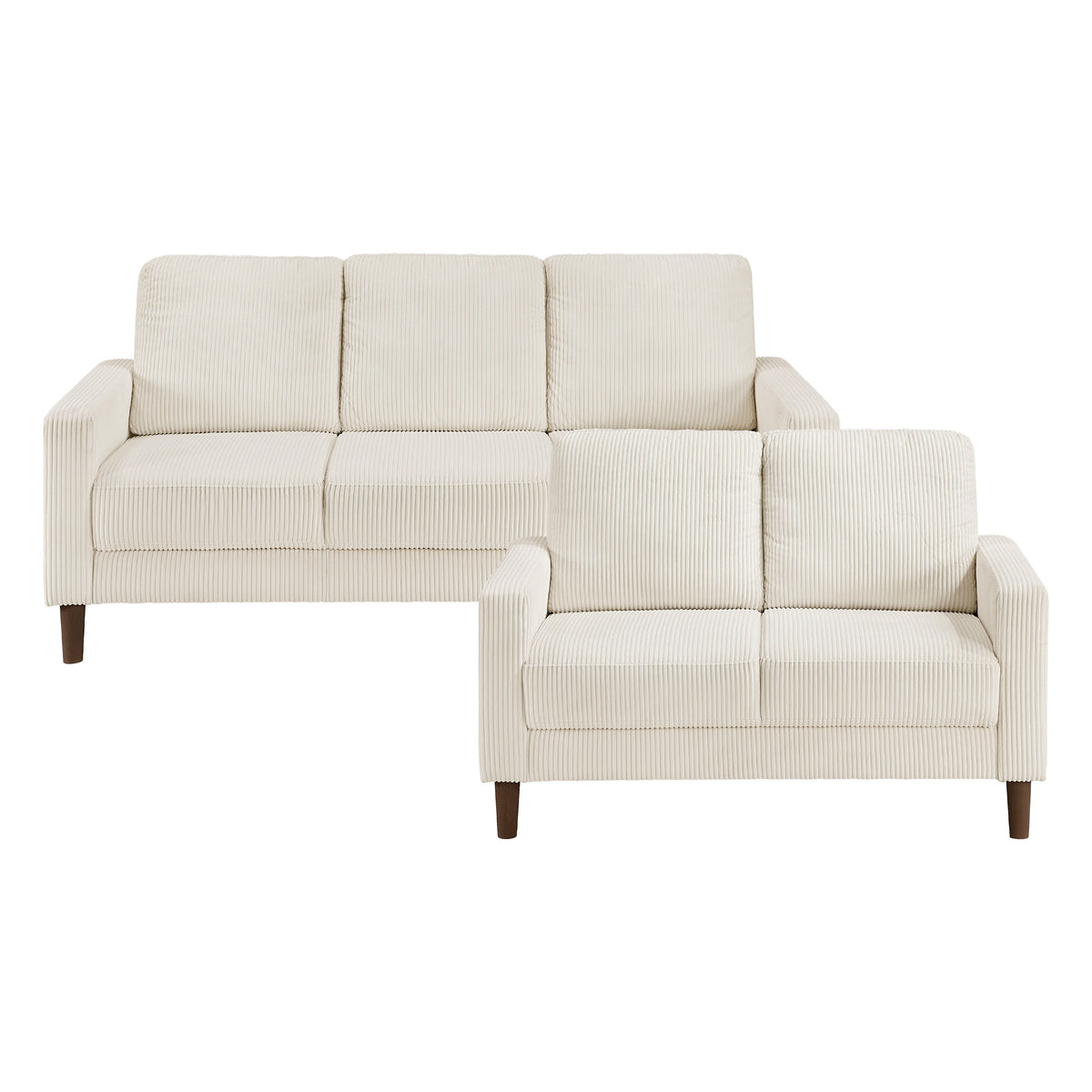 Crandall Beige 2-Piece Living Room Set by Homelegance at Eve Furniture