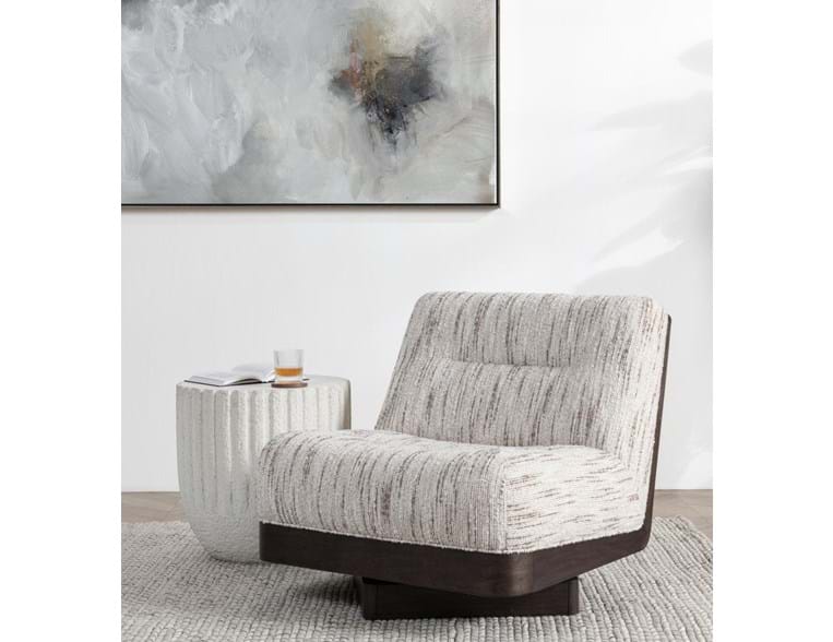 Crandall Cream/Brown Upholstered Accent Chair by Classic Home at Eve Furniture