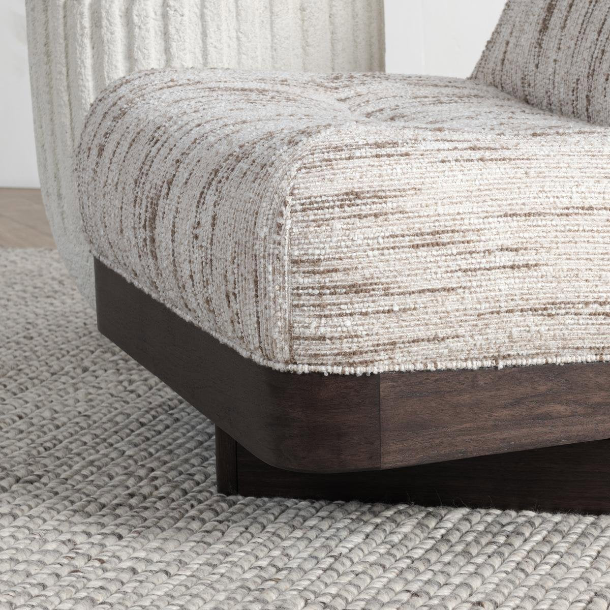 Crandall Swivel Chair - Cocoa Cream by Classic Home at Eve Furniture
