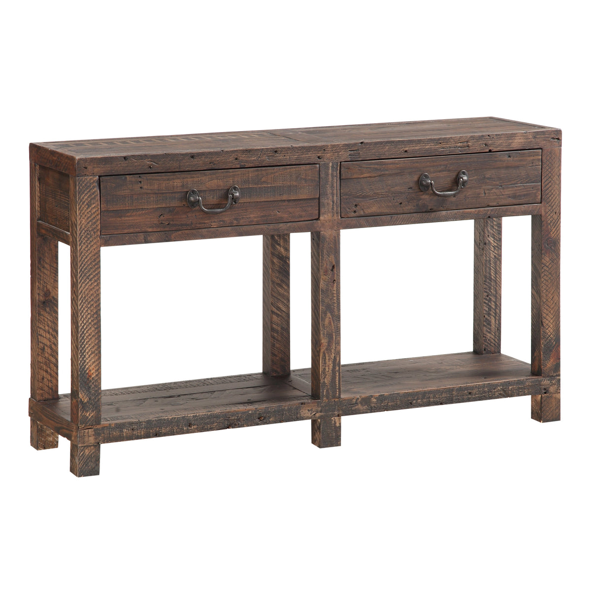 Craster Reclaimed Wood Console Table in Smoky Taupe by Modus Furniture at Eve Furniture