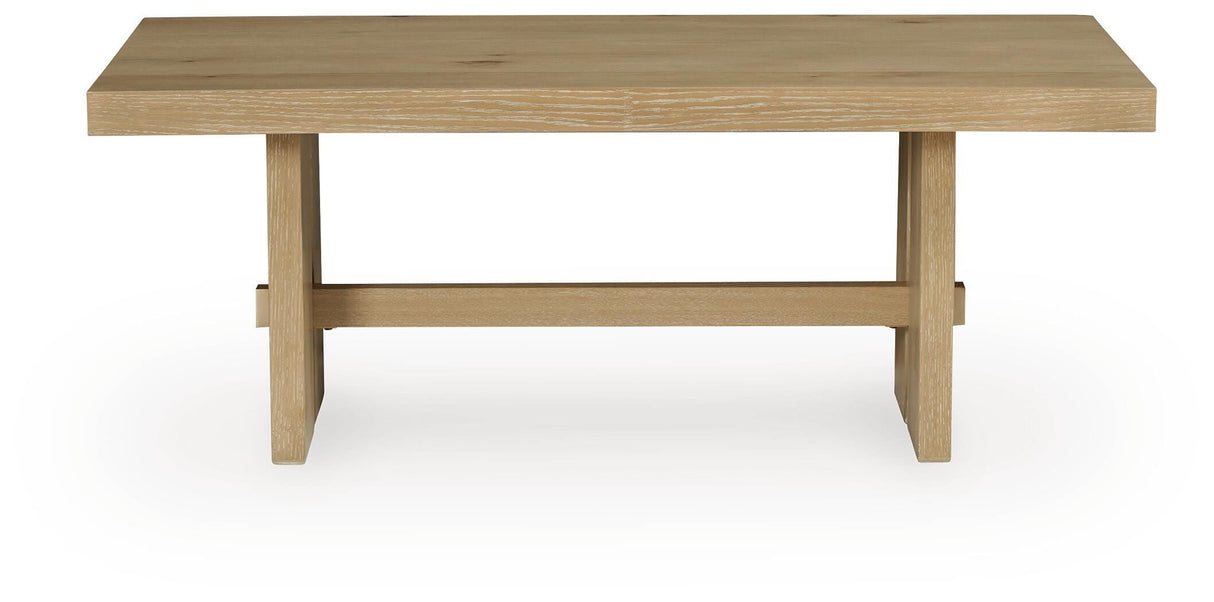 Crendlin Light Brown Coffee Table and 2 End Tables
