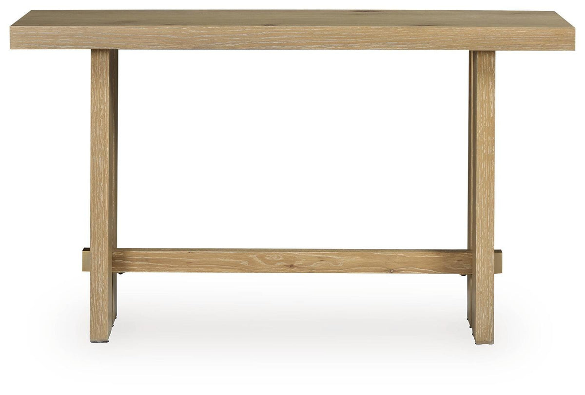 Crendlin Light Brown Sofa Table by Ashley at Eve Furniture