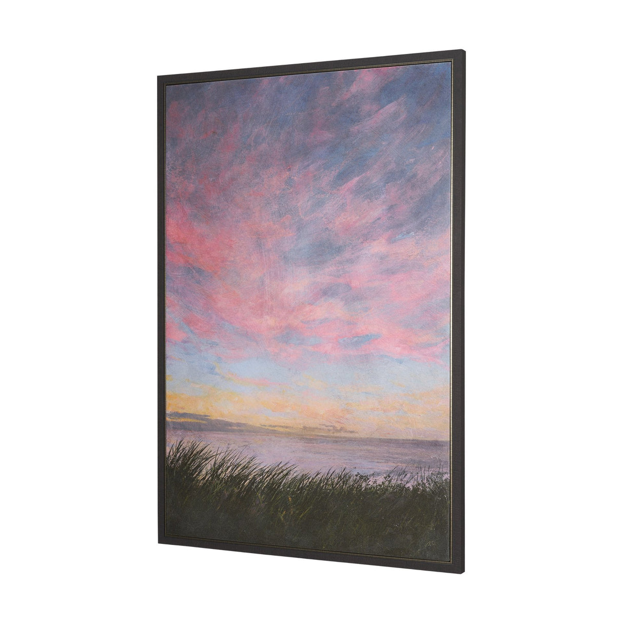 Crescent Sunset II by Mercana Studio Hand-Embellished Textured Framed Canvas Artwork by Mercana at Eve Furniture