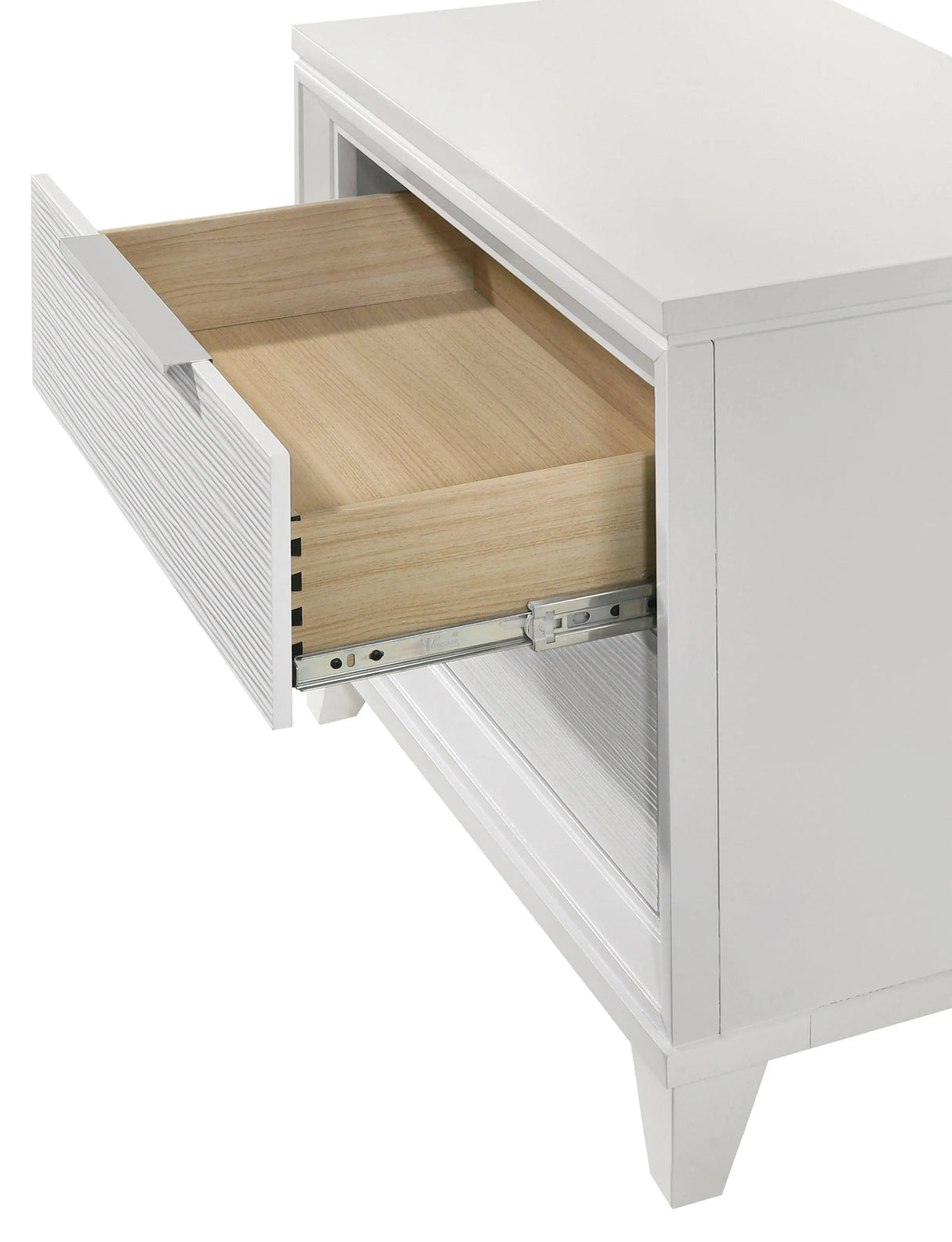 Cressida White Nightstand by Crown Mark at Eve Furniture