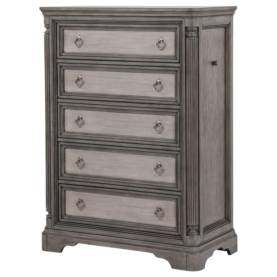 Cresswell Weathered Taupe 5-Piece Queen Bedroom Set by Coaster at Eve Furniture