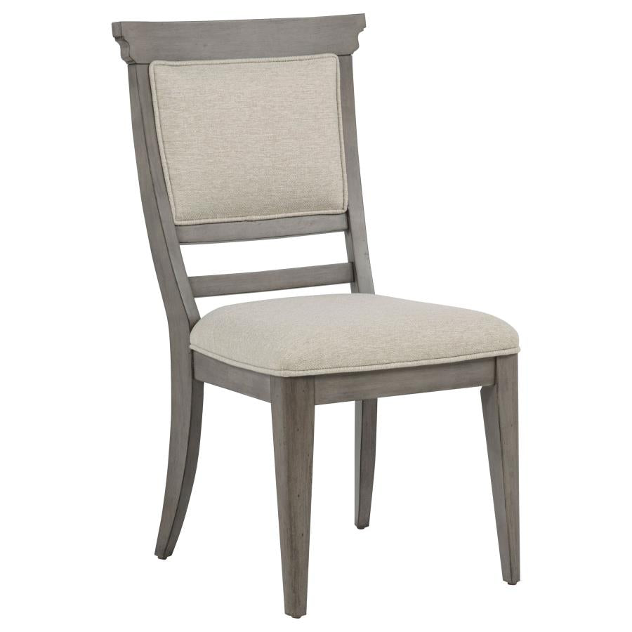 Cresswell Upholstered Dining Side Chair Tan (Set of 2) by Coaster at Eve Furniture