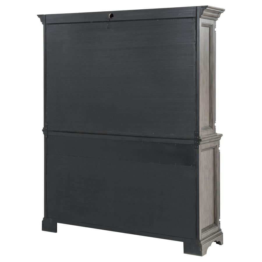 Cresswell Weathered Taupe 2-door 3-drawer Buffet and Hutch by Coaster at Eve Furniture