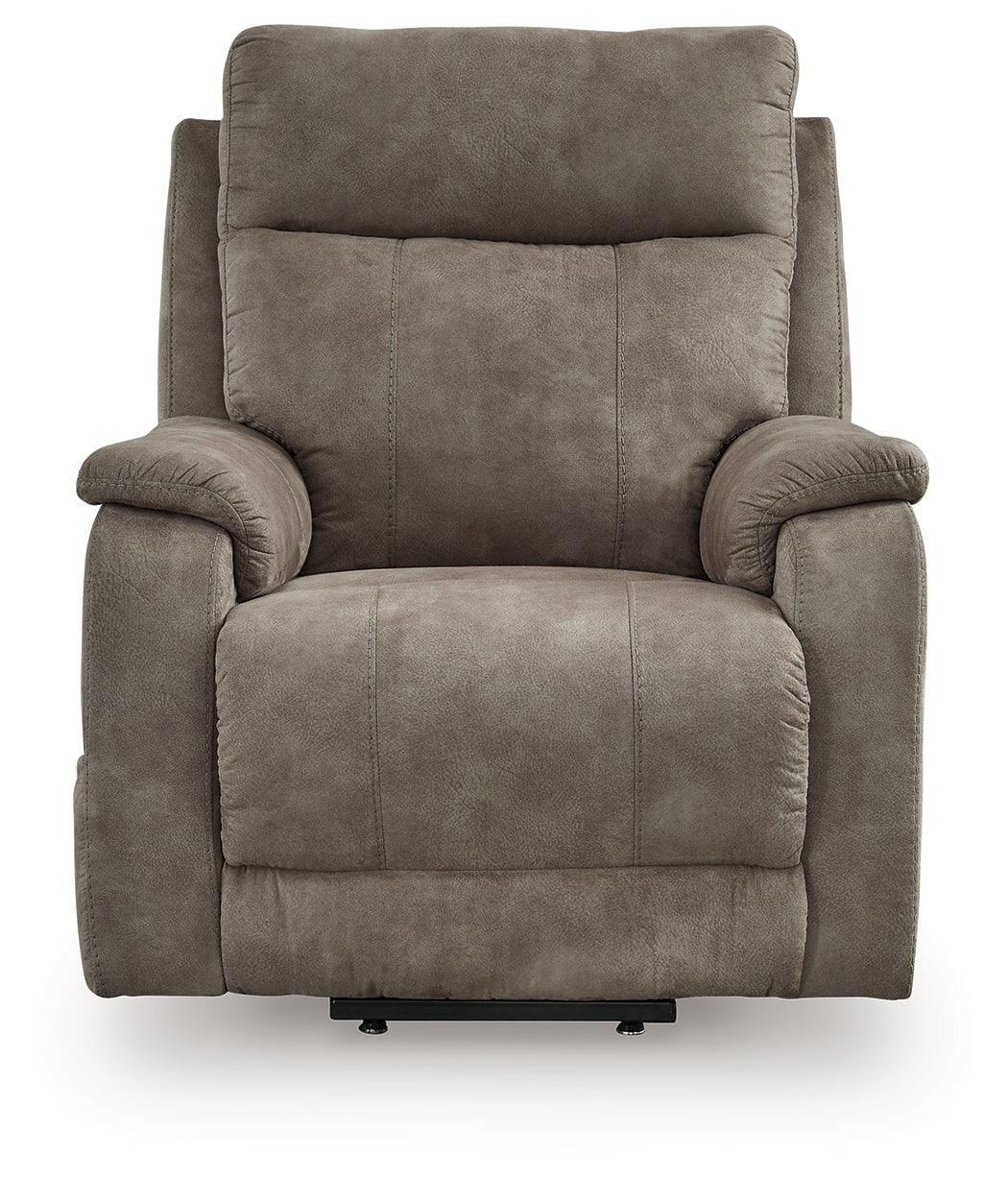 Crestmeade Fossil Power Lift Recliner by Ashley at Eve Furniture