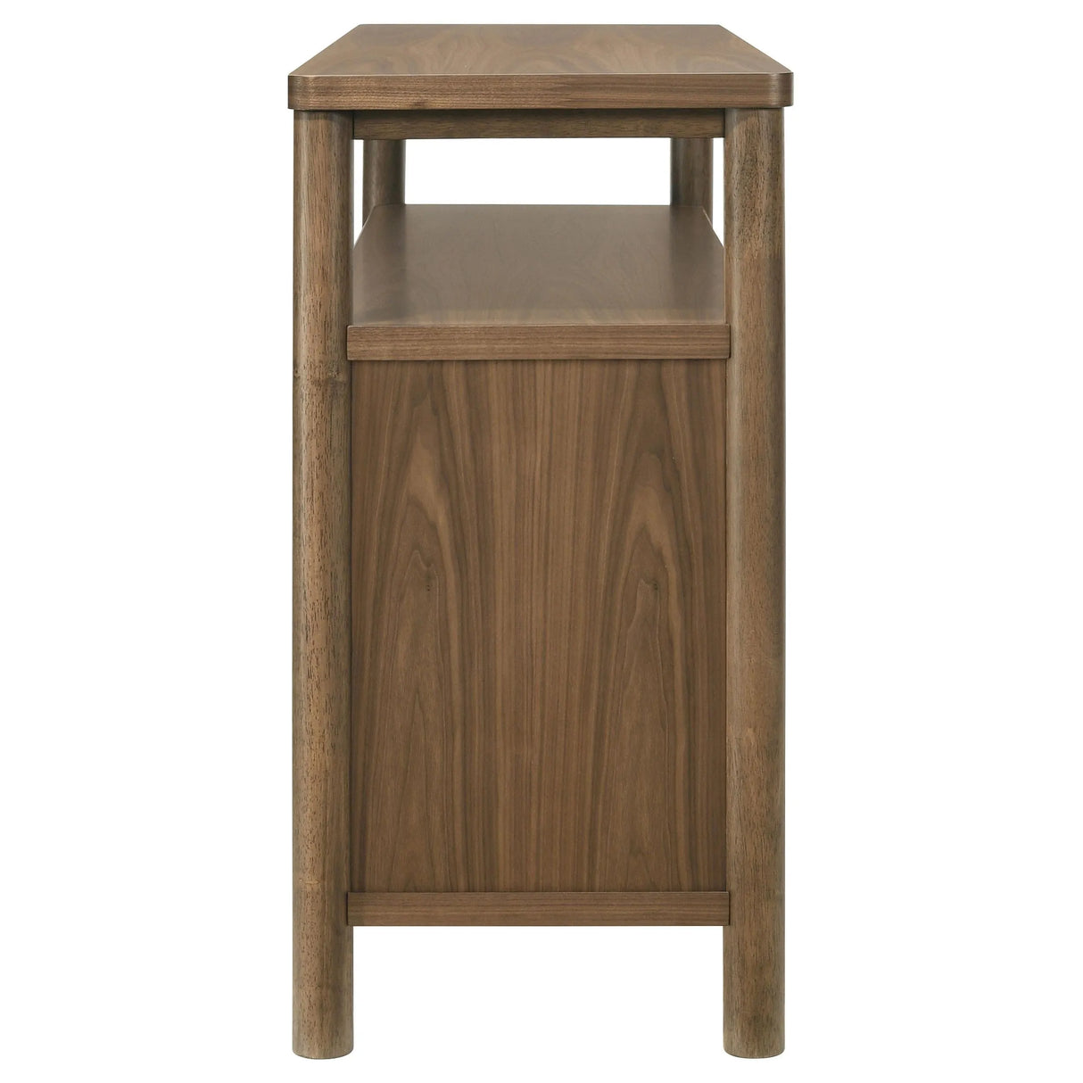 Crestmore Walnut Dining Cabinet Sideboard Buffet by Coaster at Eve Furniture
