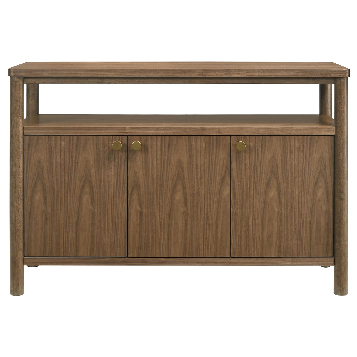 Crestmore Walnut Dining Cabinet Sideboard Buffet by Coaster at Eve Furniture