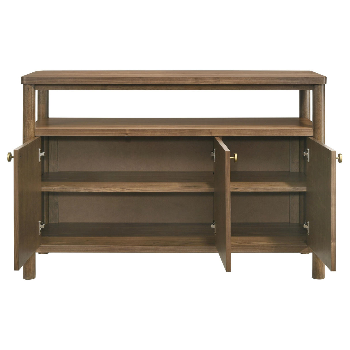 Crestmore Walnut Dining Cabinet Sideboard Buffet by Coaster at Eve Furniture