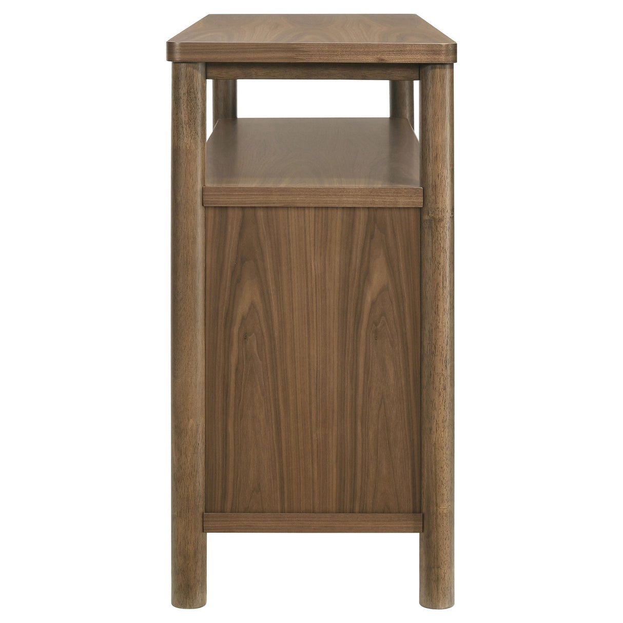 Crestmore Walnut Dining Cabinet Sideboard Buffet by Coaster at Eve Furniture