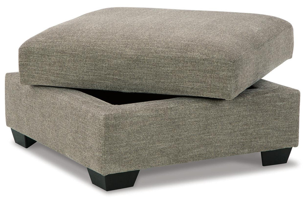 Creswell Stone Ottoman With Storage by Ashley at Eve Furniture