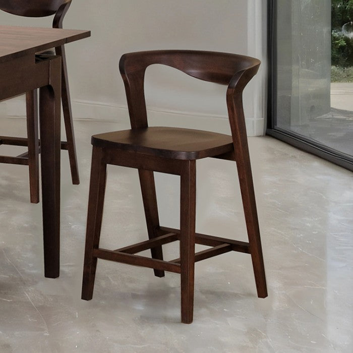 Croglio Rich Walnut 5-Piece Counter Height Set by Furniture of America at Eve Furniture