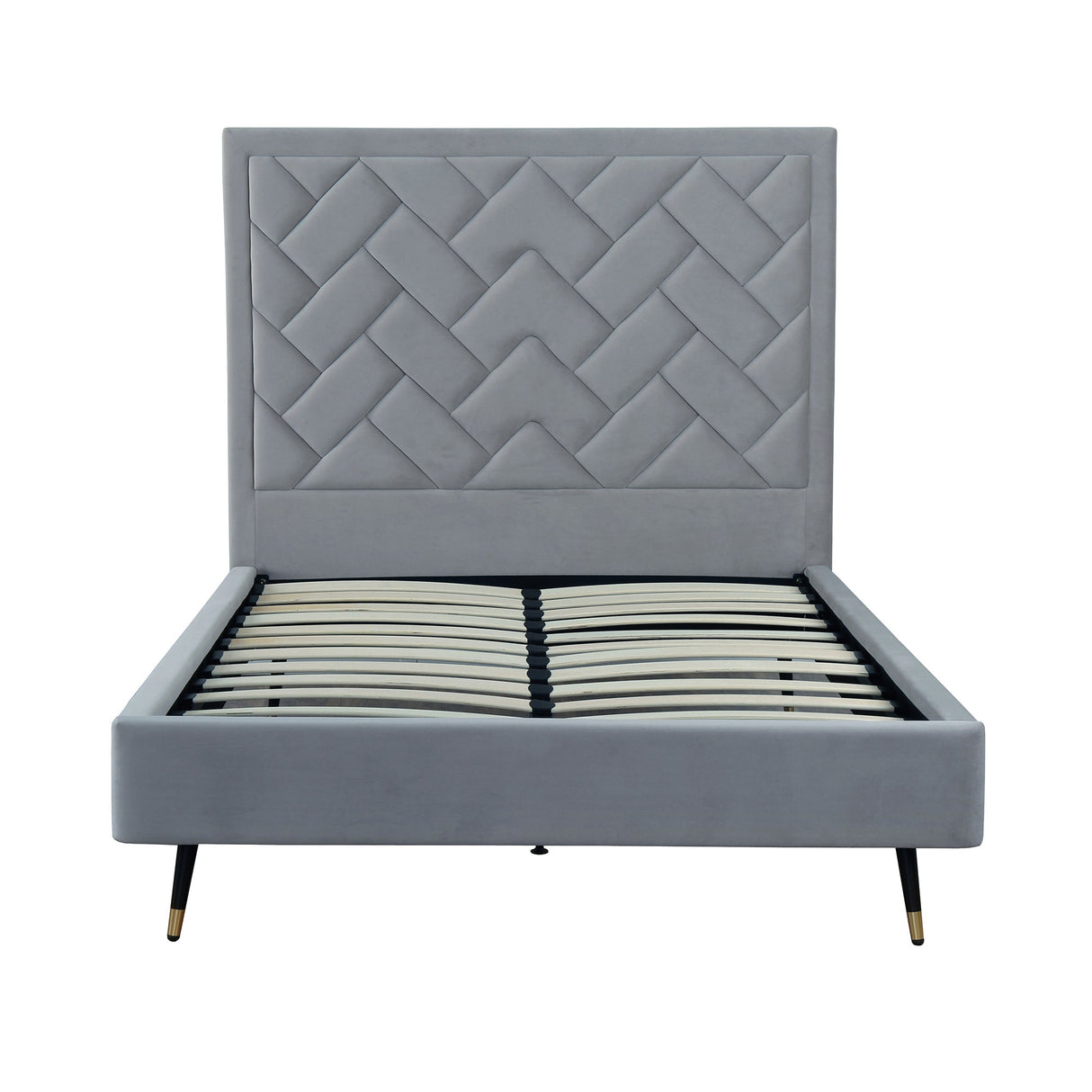 Crosby Full- Size Bed in Grey by Manhattan Comfort at Eve Furniture