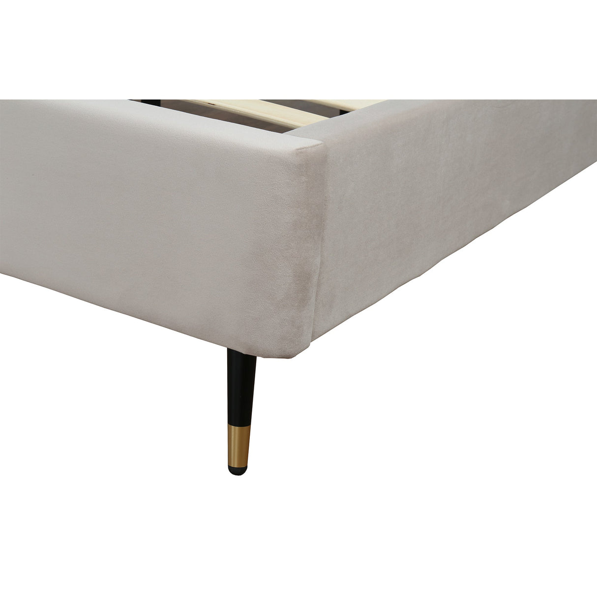 Crosby King-Size Bed in Greige by Manhattan Comfort at Eve Furniture