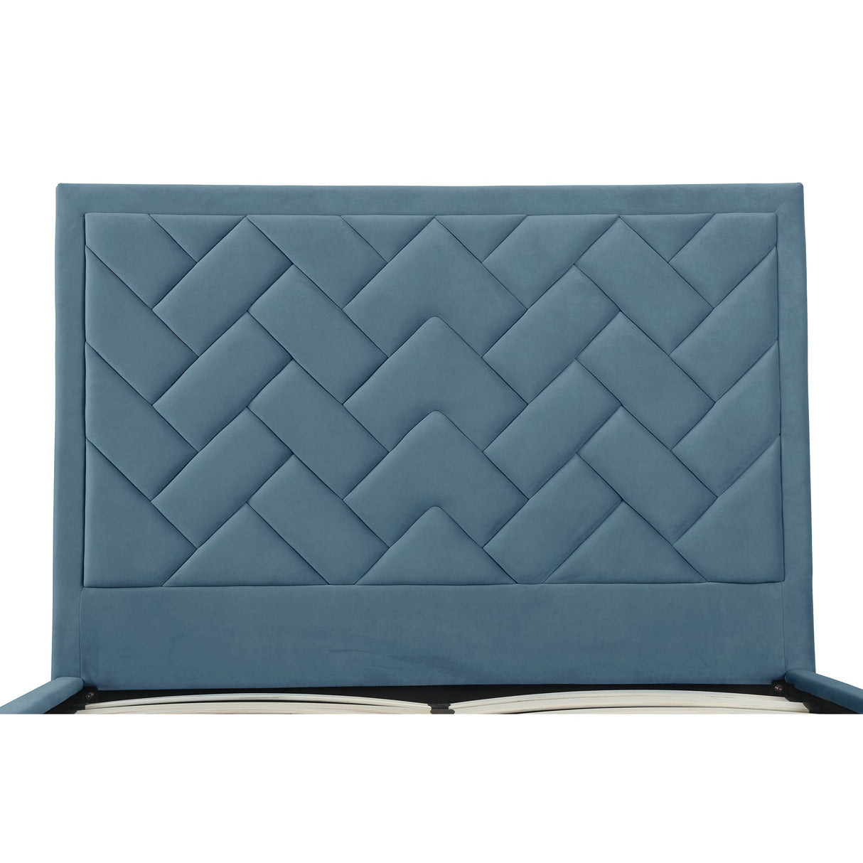 Crosby Queen-Size Bed in Blue by Manhattan Comfort at Eve Furniture