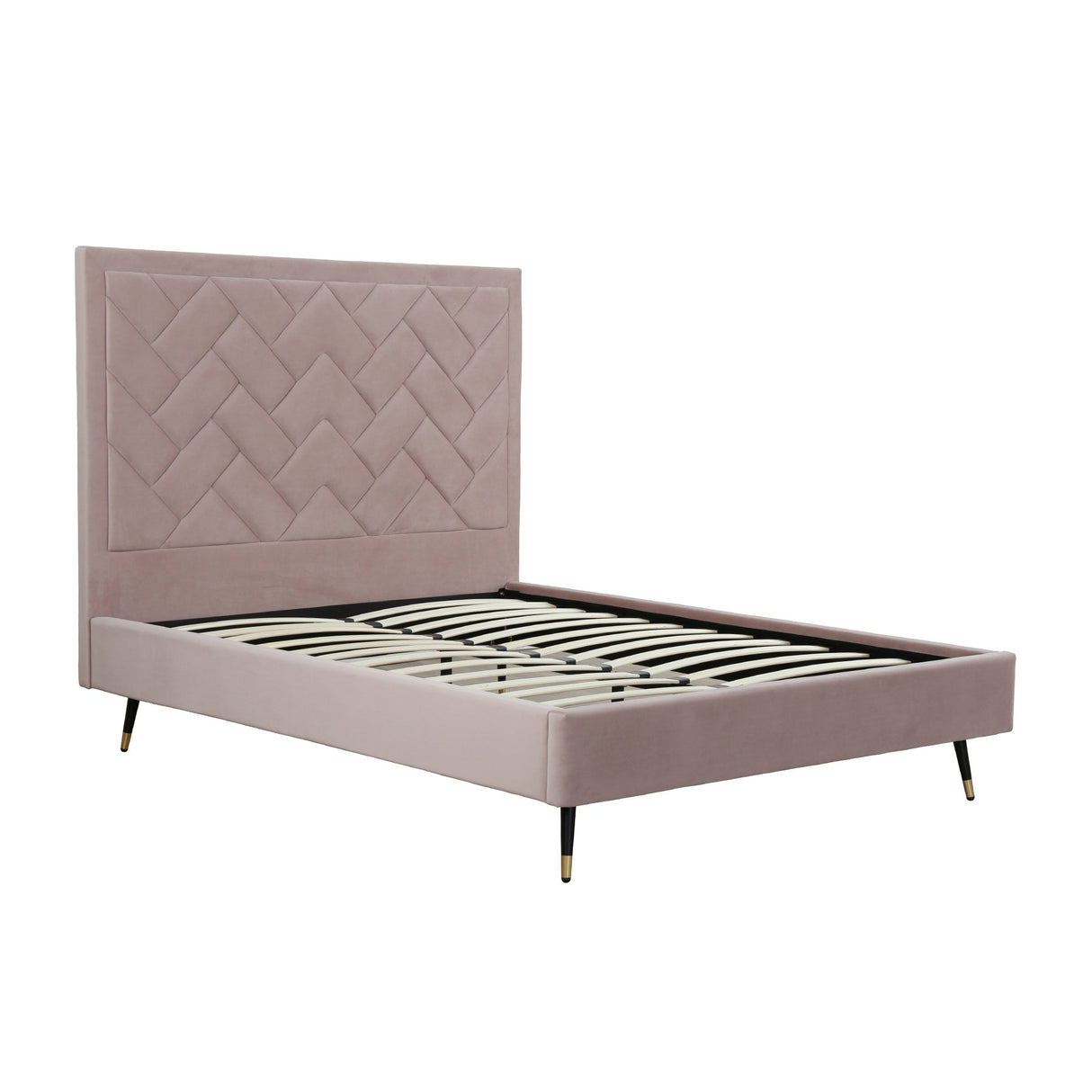 Crosby Queen-Size Bed in Blush by Manhattan Comfort at Eve Furniture
