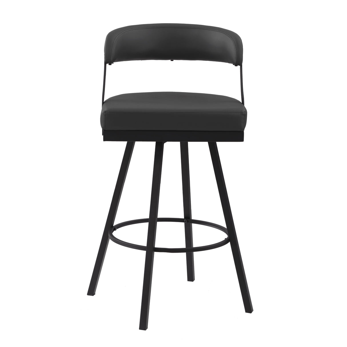 Crowley Black Swivel Pub Height Chair, Set of 2 by Homelegance at Eve Furniture