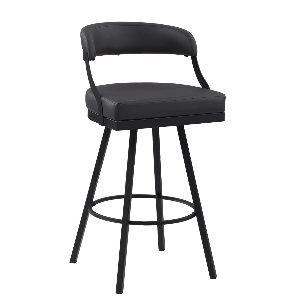 Crowley Black Swivel Pub Height Chair, Set of 2 by Homelegance at Eve Furniture