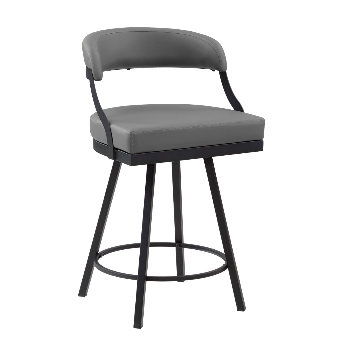 Crowley Gray Swivel Counter Height Chair, Set of 2 by Homelegance at Eve Furniture