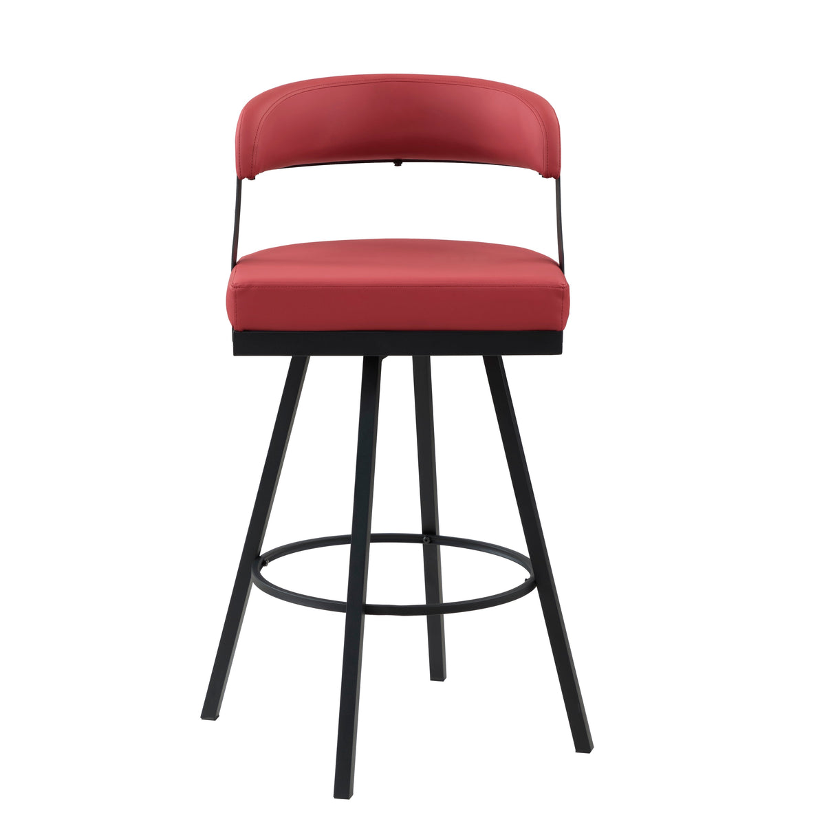 Crowley Red Swivel Pub Height Chair, Set of 2 by Homelegance at Eve Furniture