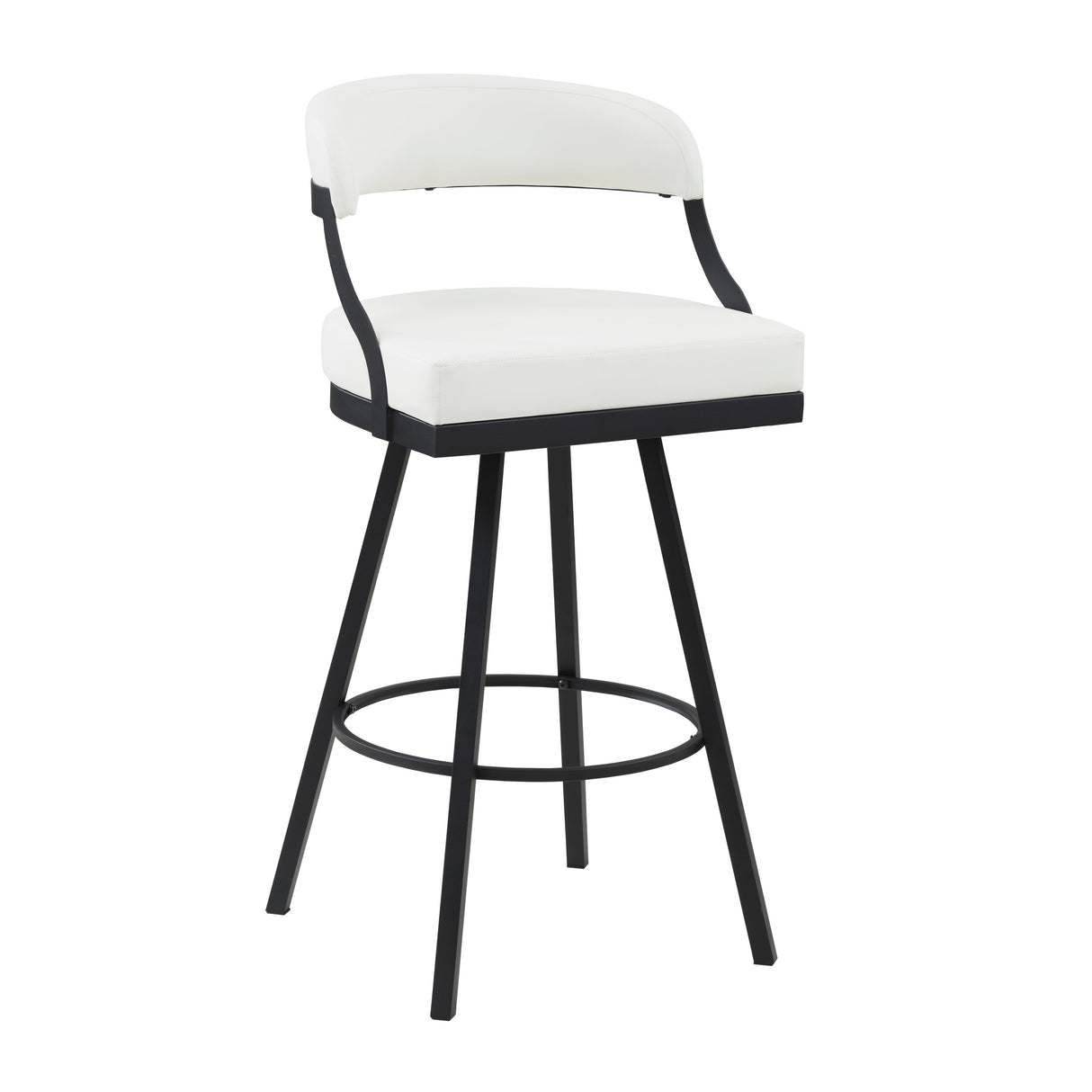Crowley White Swivel Pub Height Chair, Set of 2 by Homelegance at Eve Furniture