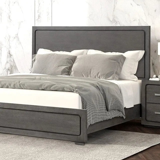 Crowthorne Warm Gray 4-Piece Queen Bedroom Set by Furniture of America at Eve Furniture