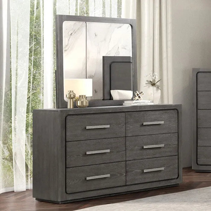 Crowthorne Warm Gray 4-Piece Queen Bedroom Set by Furniture of America at Eve Furniture