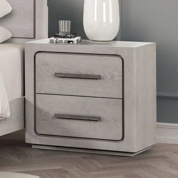 Crowthorne White Oak 4-Piece Queen Bedroom Set by Furniture of America at Eve Furniture