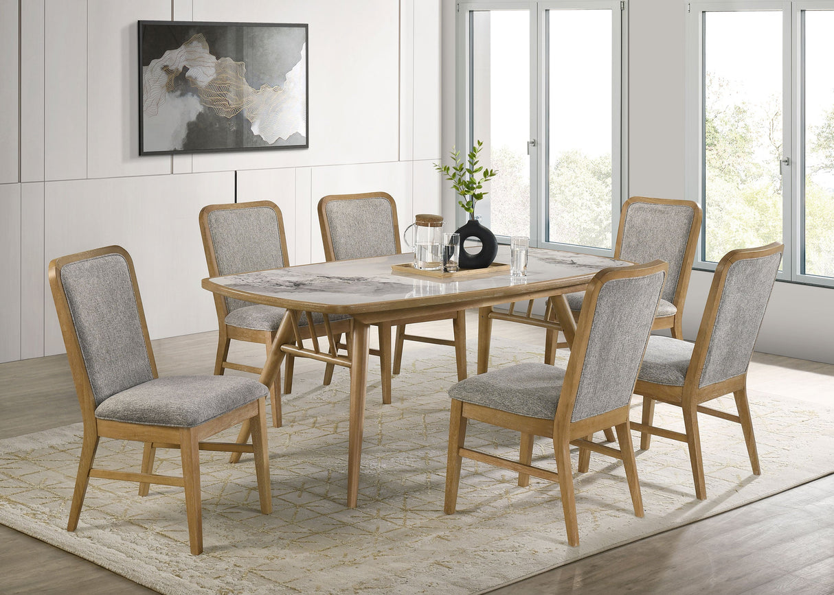 Croyden Weathered Natural 73-inch Rectangular Dining Table by Coaster at Eve Furniture