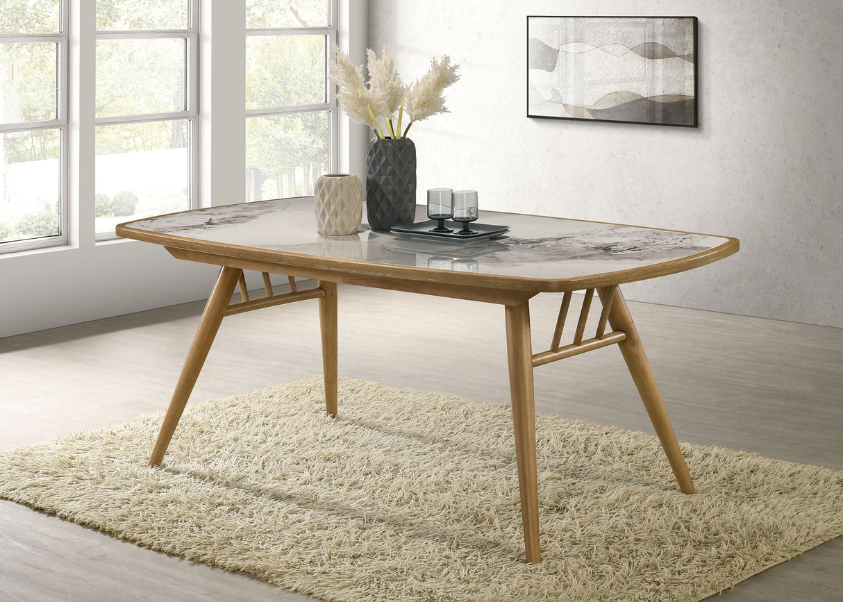 Croyden Weathered Natural 73-inch Rectangular Dining Table by Coaster at Eve Furniture