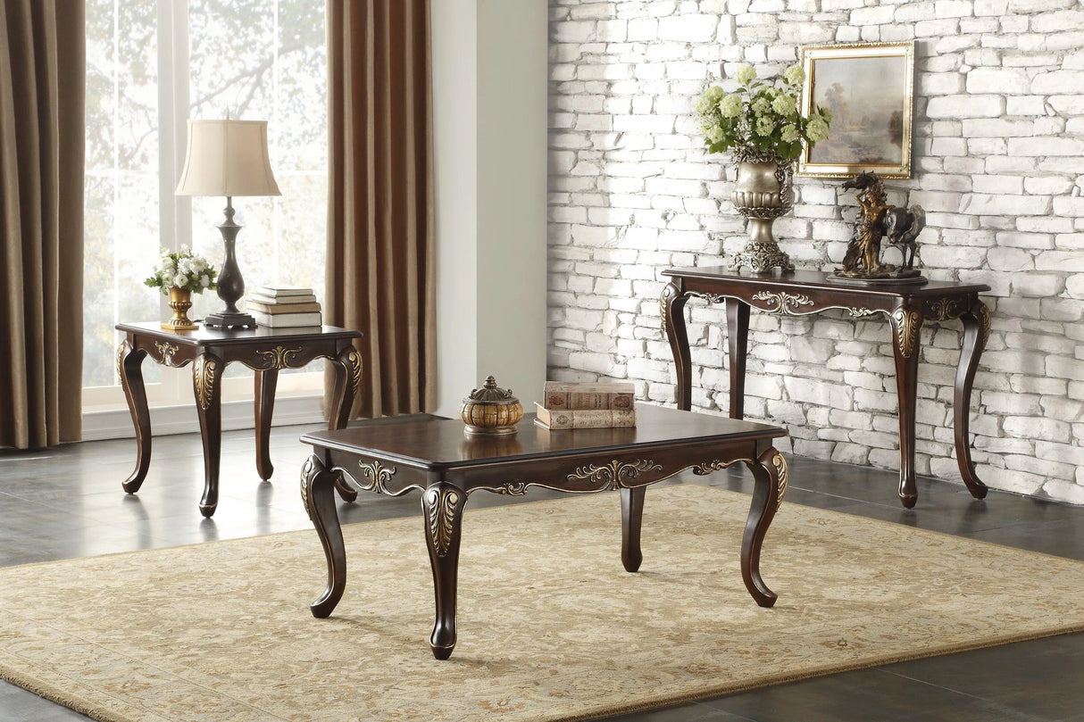 Croydon Brown Wood Cocktail Table by Homelegance at Eve Furniture