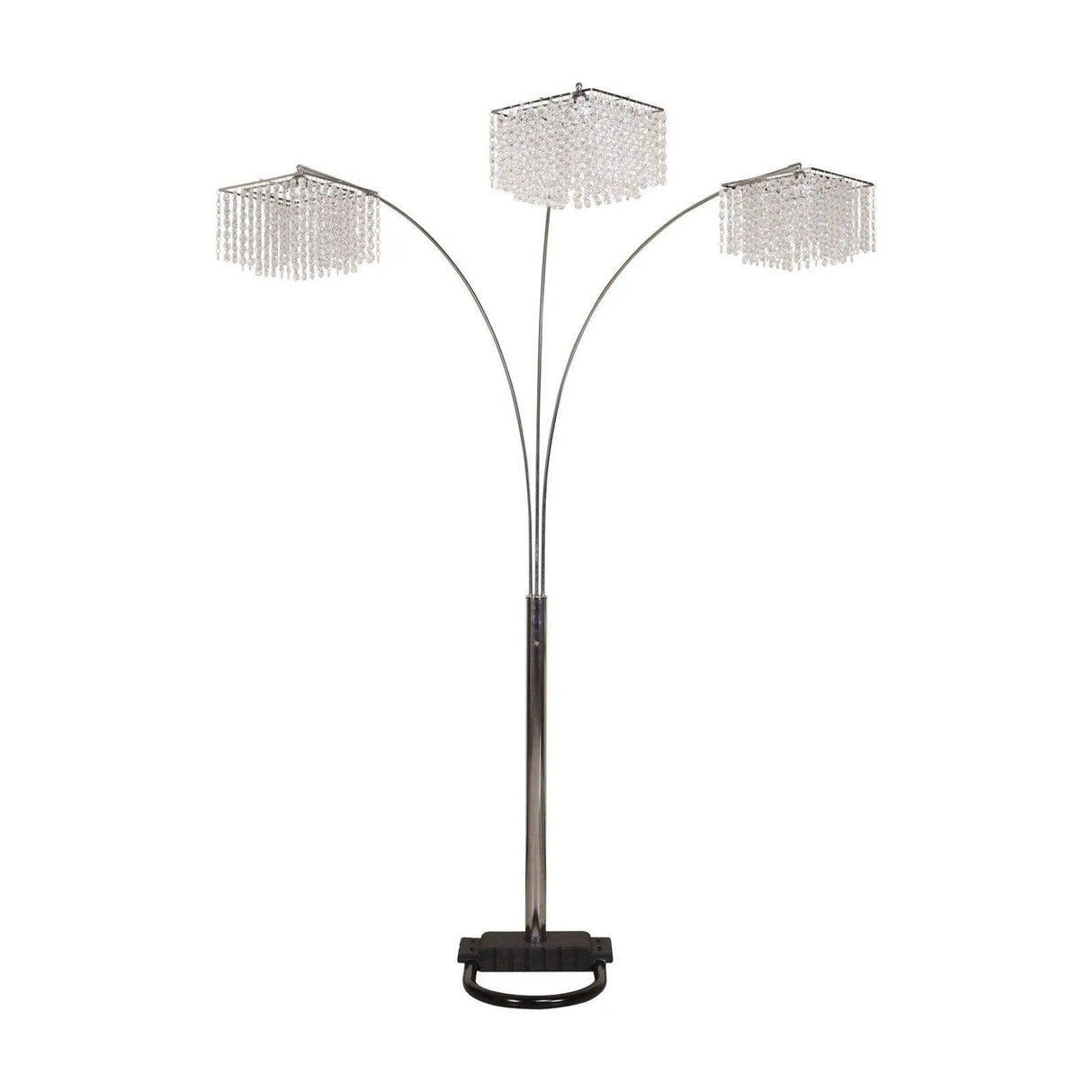 Crystal Chrome 87" Floor Lamp by Crown Mark at Eve Furniture